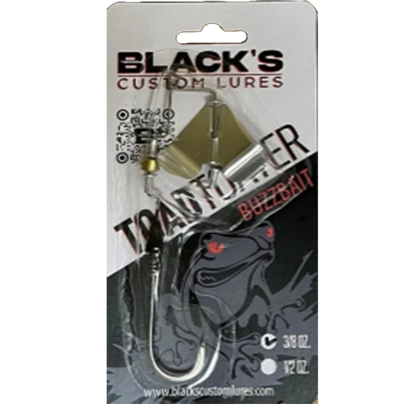 Load image into Gallery viewer, Black&#39;s Custom Lures Toad Toater with Prop Clacker Buzzbaits
