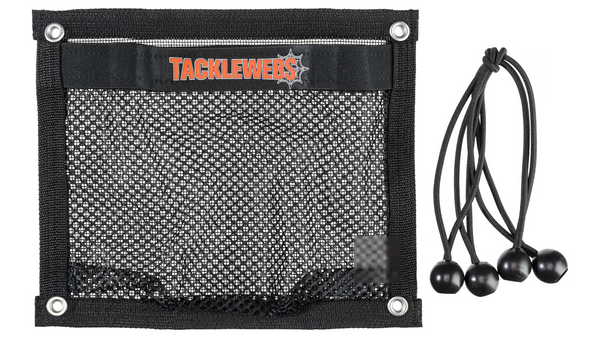 12 Wide x 10 High TackleWebs® Bungee Pocket Black