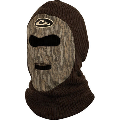 Drake LST Fleece Lined Face Mask - Mossy Oak Bottomland