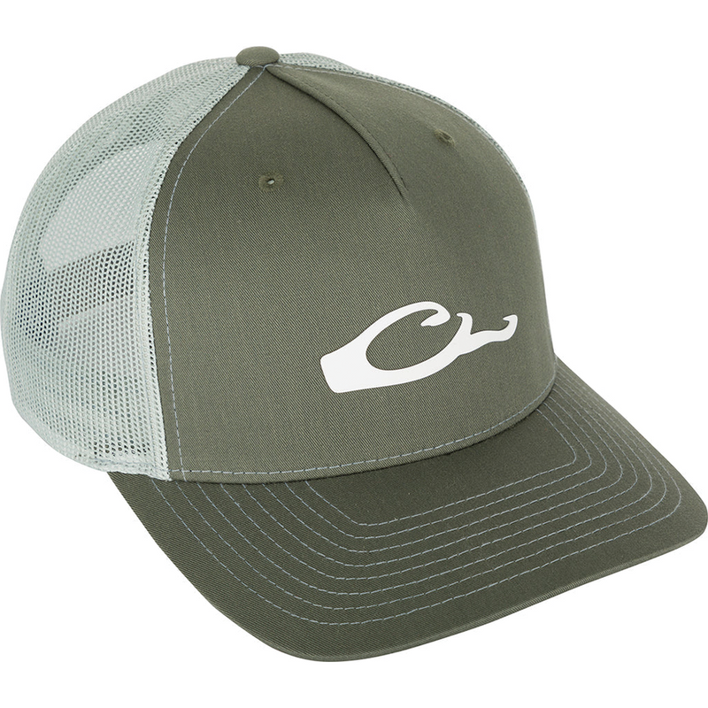 Load image into Gallery viewer, Drake Waterfowl 5-Panel Slick Logo Hat - Green
