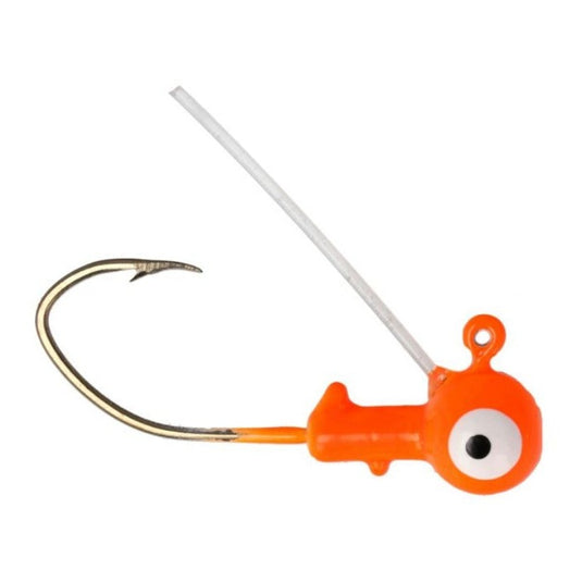 Eagle Claw Pro-V Weedless Ball Head Jigs - Orange