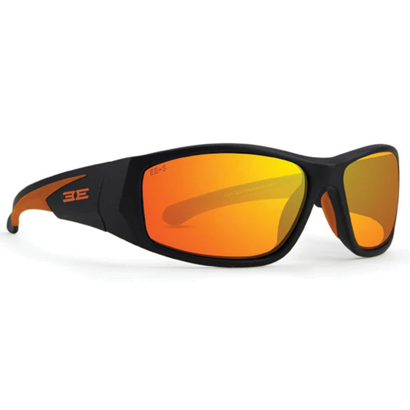 Load image into Gallery viewer, Epoch Salerno Sunglasses - Black Frames with Orange Lens
