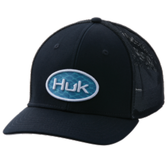 Huk Scaled Logo Stretch Trucker Hat