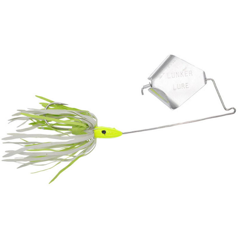 Load image into Gallery viewer, Lunker Lure Original Buzzbaits - Chartreuse and White with Silver Blade
