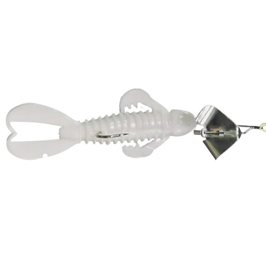 Motivated Bait Revelation Buzzbaits - White with Silver Blade