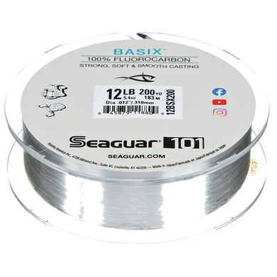 Seaguar Basix 100% Fluorocarbon Line - Clear