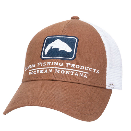 Simms Trout Icon Trucker Hats - Mocha