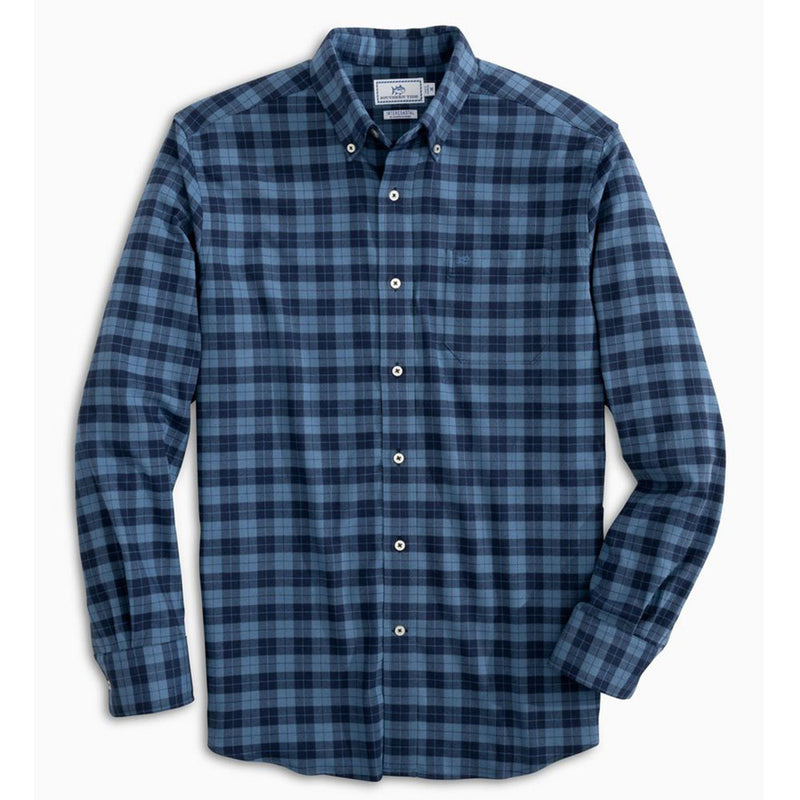 Load image into Gallery viewer, Southern Tide Intercoastal Rig Flannel Shirts - True Navy
