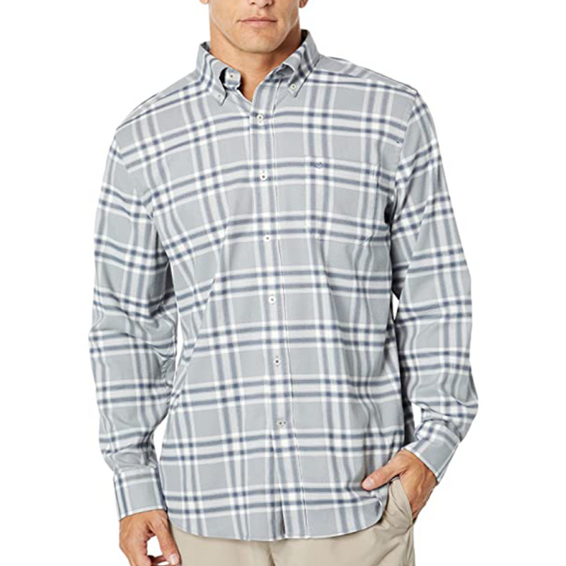 Load image into Gallery viewer, Southern Tide Intercoastal Plaid Flannel Shirts - Steal Grey
