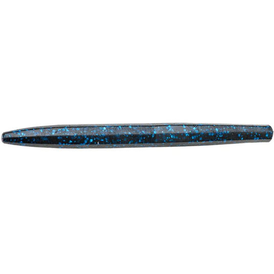 Strike King KVD Perfect Plastic Ocho Worms Black Blue Flakes