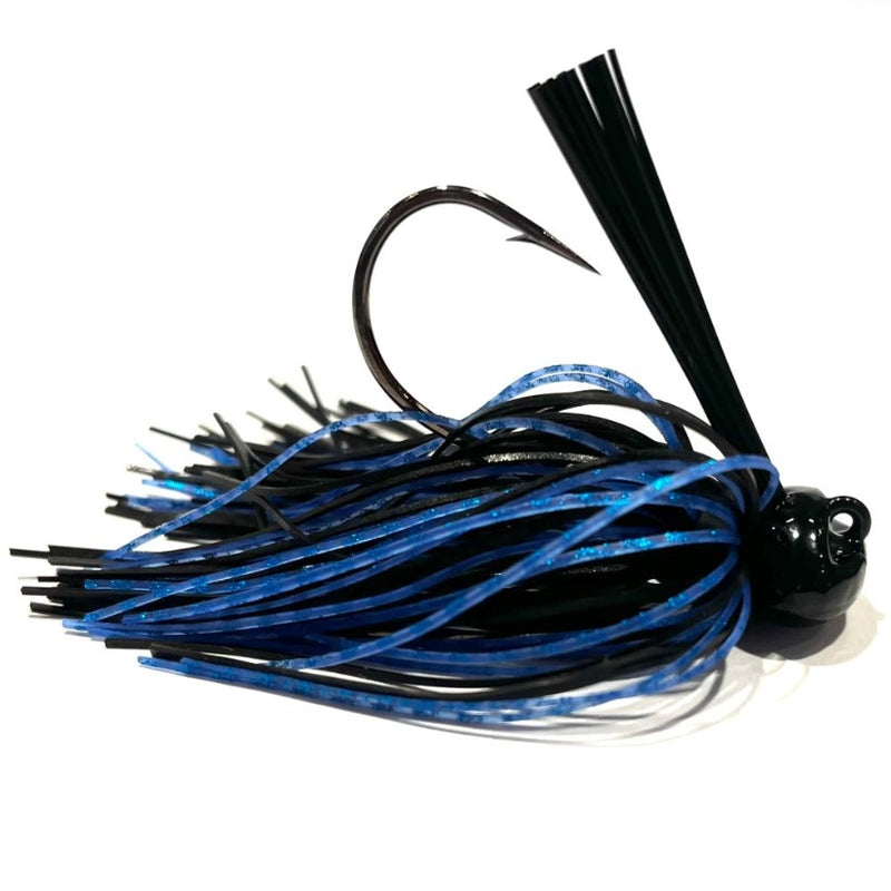 Load image into Gallery viewer, J &amp; H Tackle Outlaw Jigs - Black n Blue
