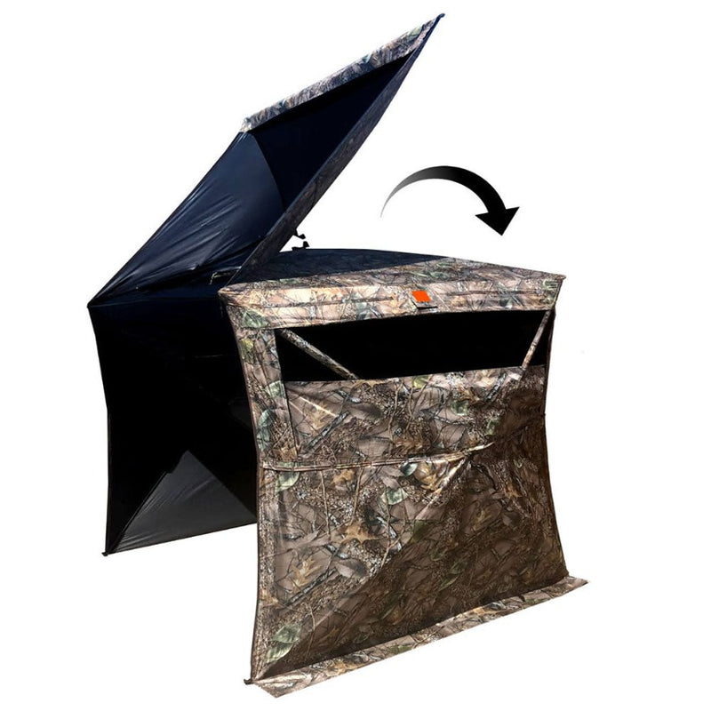 Load image into Gallery viewer, World Famous Sports Lodge Hunting Blind - Curly Tan Camo
