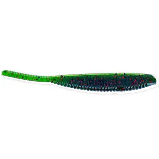 Yamamoto Shad Shape Worms Watermelon w/ Large and Small Red Flakes