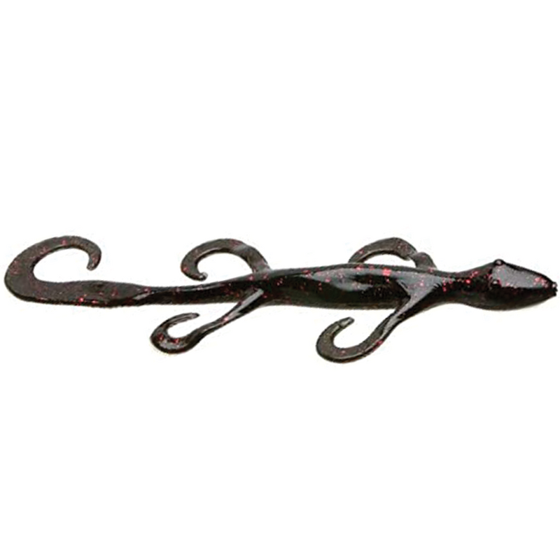 Load image into Gallery viewer, Zoom 6&#39;&#39; Lizards - Black Red Glitter
