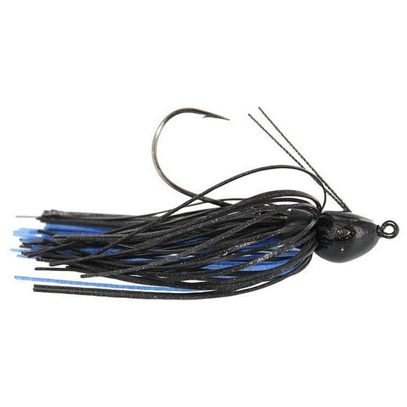 Load image into Gallery viewer, Zorro Bait Casting Weedless Booza Bug Jigs - Black and Blue
